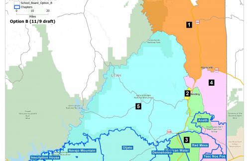 School Board District Map Option B