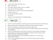 Cant's and Can for Homelessness Services