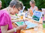 Woman painting