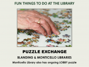 Blanding and Monticello libraries each have a puzzle exchange that is available during library hours