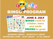 The summer reading program runs through June and July at each library in the county-keep an eye out for this year's bingo sheets