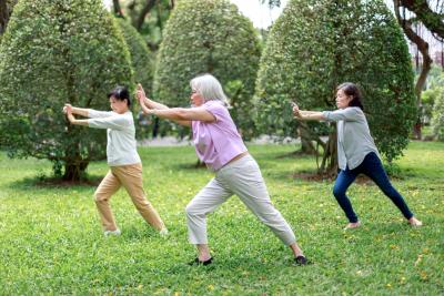 People doing Tai Chi