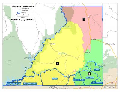 Commission Districts Option A Map