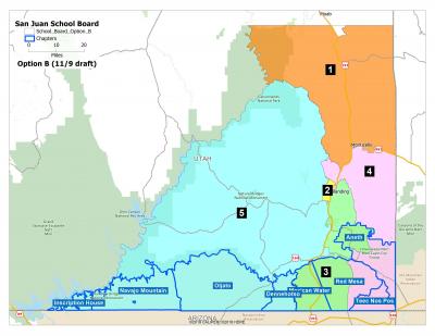 School Board District Map Option B