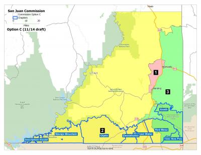 Commission Districts Option C Map
