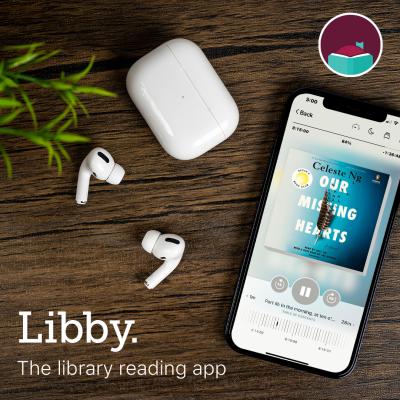 Image of smart phone playing an audiobook on the Libby app
