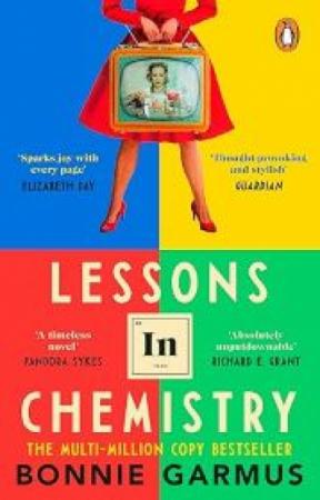 Cover of the book "Lessons in Chemistry" by Bonnie Garmus